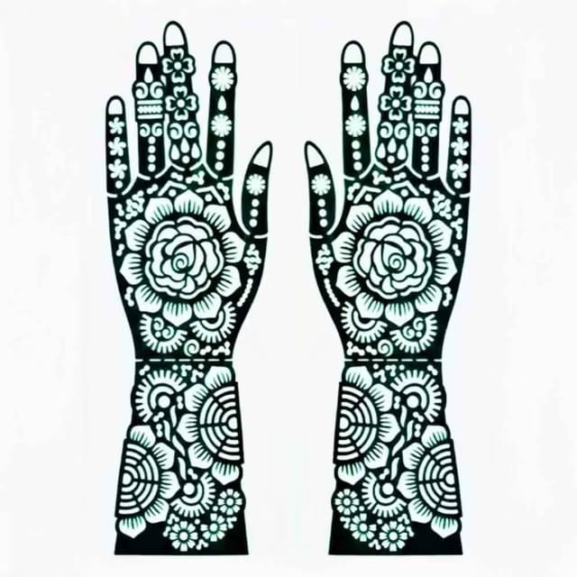 Mehendi Stencil