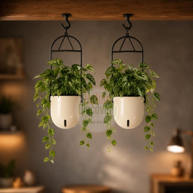 ® Self Watering Ceiling Hanging Planter|Hanging/Hooked Flower Pots for Home, Balcony