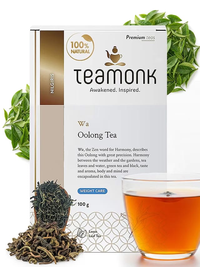 Teamonk Wa High Mountain Nilgiri Oolong Tea Leaves