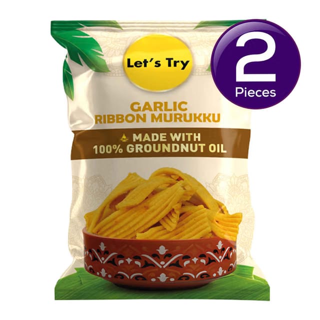 Let's Try Garlic Ribbon Murukku Combo