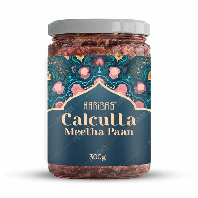 HARIBAS Premium Calcutta Meetha Paan 300gm, Without Supari