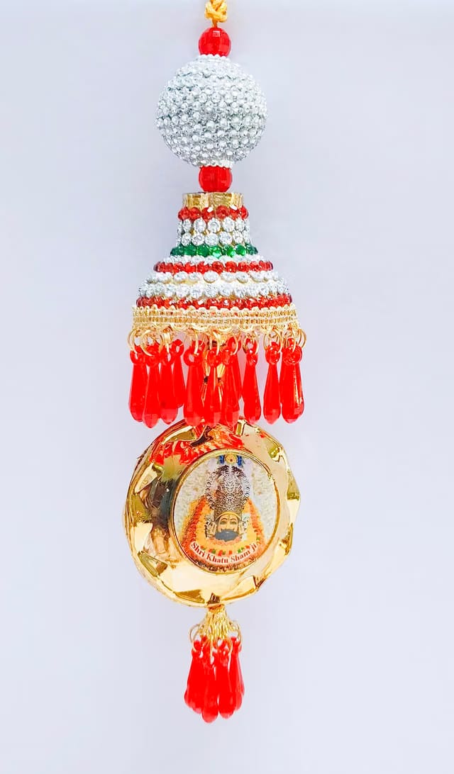 Car jhumar Hanging Khatu Shyam Car Hanging Accessories Haare ka Sahara Baba Shyaam Hamara Printed Interior/Exterior