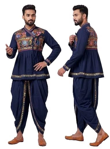 Style Kreations Men's Traditional Gujarati Kediyu Set