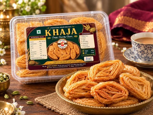 MOM'S BAKERY Khaja – Traditional Bihari Sweet