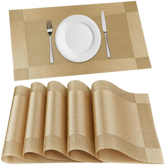 P-Plus International Placemats Set of 6 Dining Table Place Mats