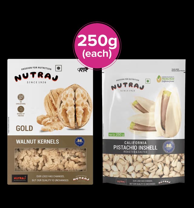 Nutraj Classic Gold Walnut Kernels & Nutraj Classic California Pistachio Inshell