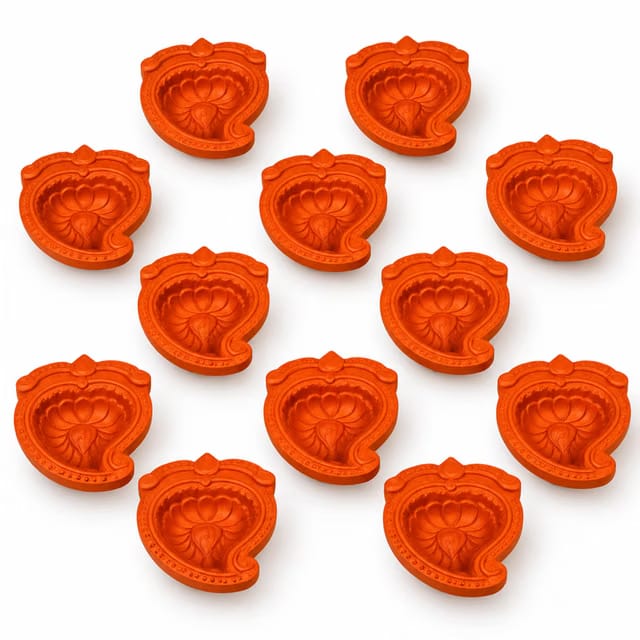 Home Genie Handmade Clay Mitti Diyas for Diwali Decoration