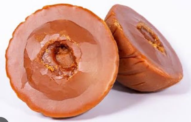 Aadi16's Original Palm Jaggery, Nolen Gur solidified into Kadak Pak Large Size Patali Cake