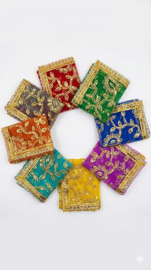 Durga MATA Chunari Set - 9 Colors for 9 Days of Navratri