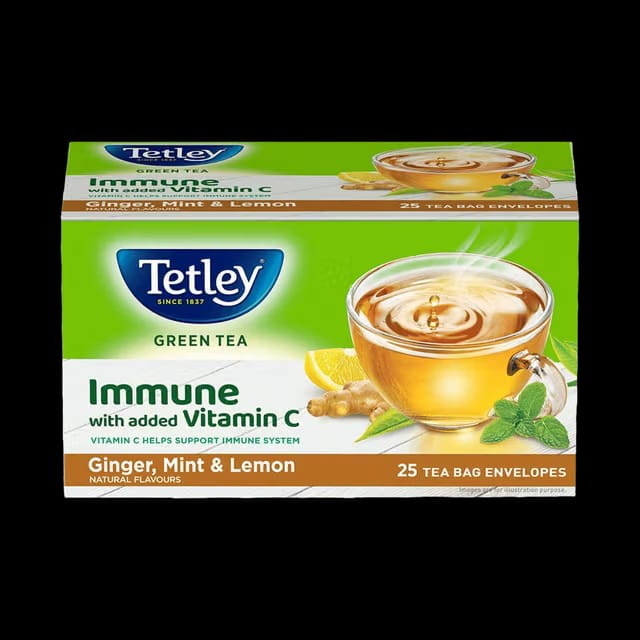 Tetley Ginger, Mint & Lemon Green Tea (Tea Bags)