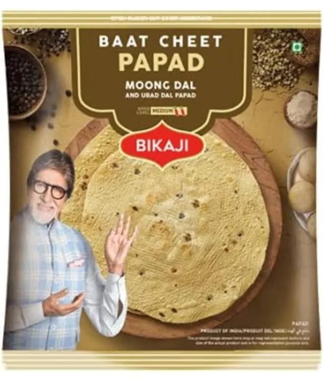 Bikaji Aslee Bikaneri - Baat Cheet Papad - Moong Dal Handroll Papad