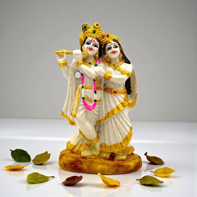 Resin Radha Krishna Murti (Size: 9.5 cm)