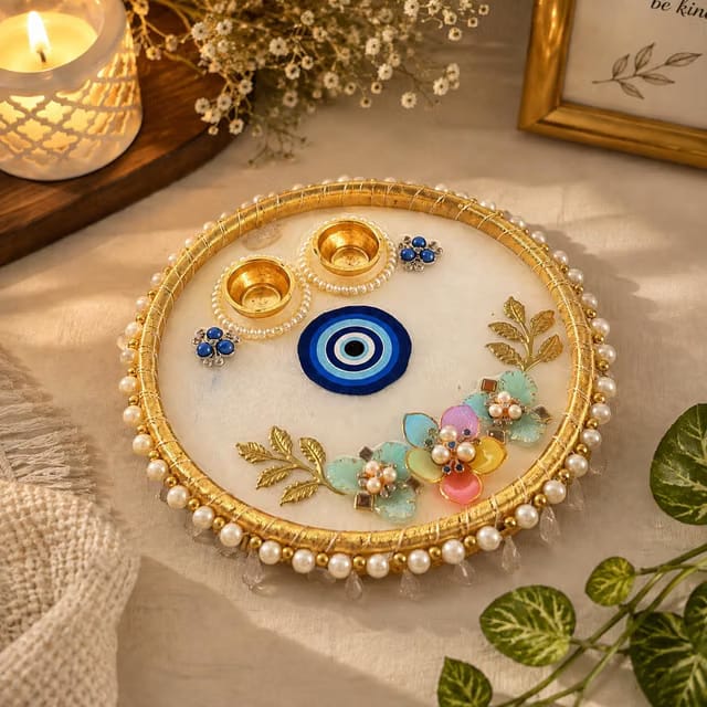 8 Inch Evil Eye Latkan Thali