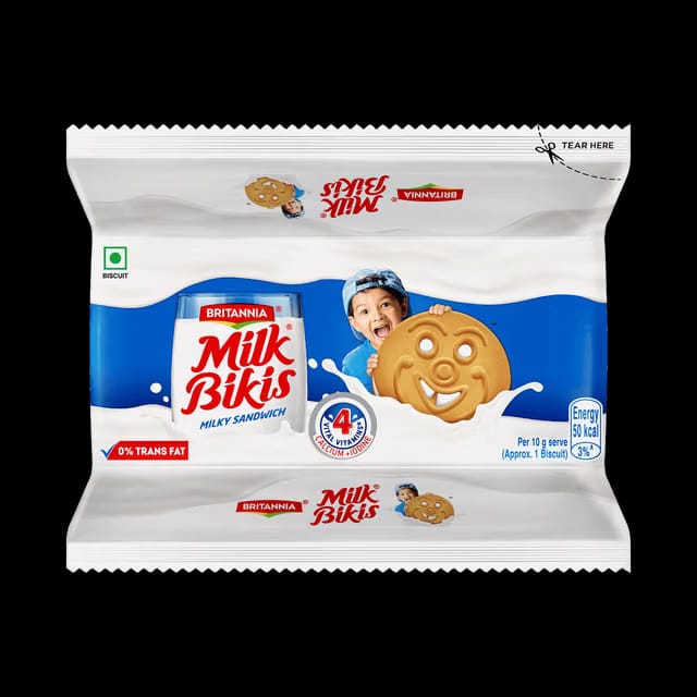 Britannia Milk Bikis Sandwich Biscuits
