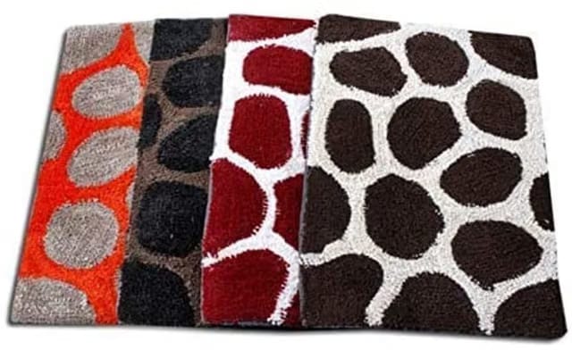 Pure Cotton Anti Skid Door Mat Bath Mat Kitchen Mat, Handicraft Style Eco Series Fine Cotton Blend Doormats