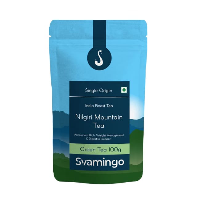 Nilgiri Green Tea 100g (50 Cups) - Whole Leaf, Direct from Garden, High Grown, Antioxidant Rich