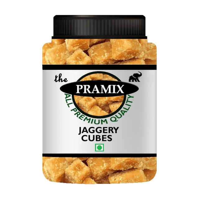 Pramix Organic Jaggery Cubes, Gud Jaggery, Gur Bheli Block Jaggery