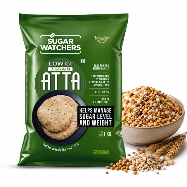 Sugar Watchers Low Gi 7 Grain Atta - Diabetic Friendly Pouch