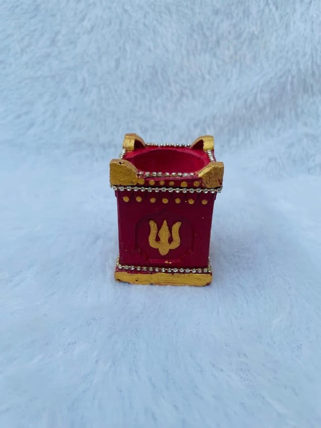 Handmade Tulsi Diya for Home Diwali Decoration with Rhine Stone Chain, Decoration Items Puja