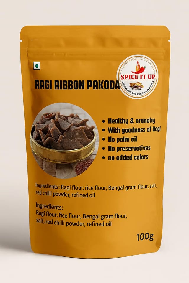 Spice It Up Ragi Ribbon Pakoda