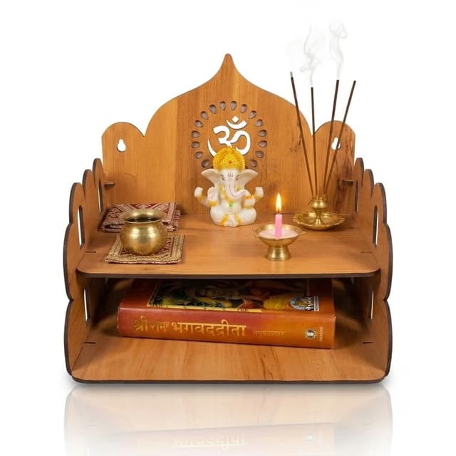 Very Small Wooden Temple for Home & Office