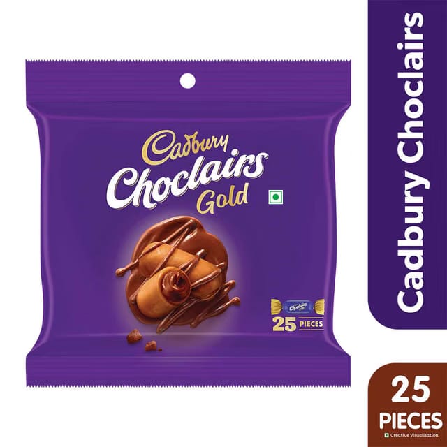 Cadbury Choclairs Gold Chocolate Candy Pack