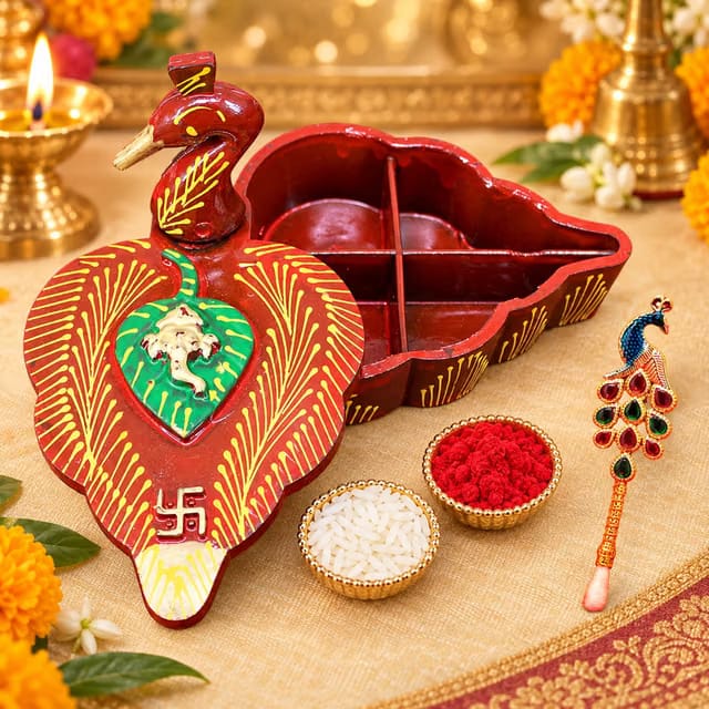 GoodleyIndia Bhai Dooj Tikka Thali Combo Set