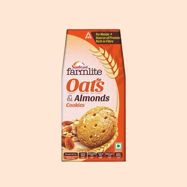 Oats & Almonds Cookies By Sunfeast Farmlite