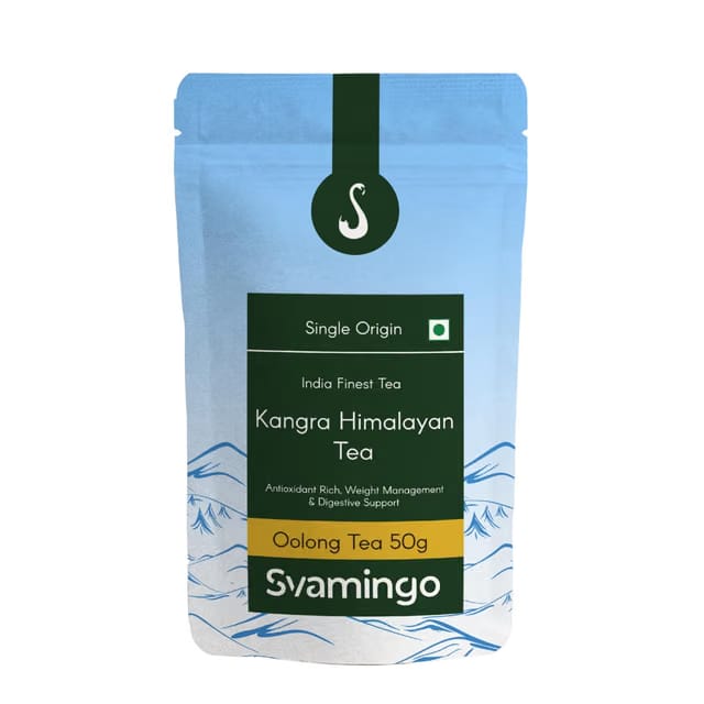 Handmade Oolong Tea 50g - Soothing & Aromatic, Pure Kangra Tea Himachal, Single Region, High Grown, Antioxidant Rich