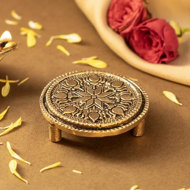 100% Pure Brass Chowki for God Idols