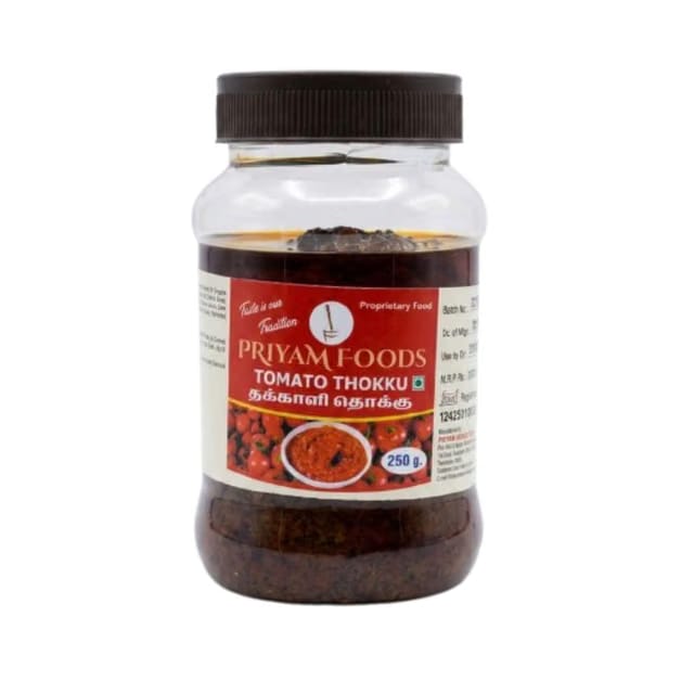 Priyam Foods Tomato Thokku Traditional South Indian Condiment