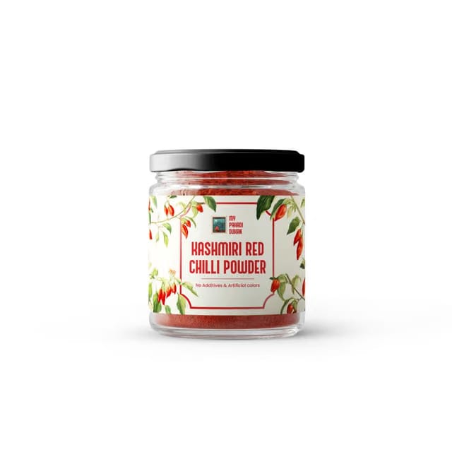 My Pahadi Dukan Kashmiri Red Chilli Powder 100g, Authentic Kashmiri Lal Mirch, Naturally Vibrant Red Colour