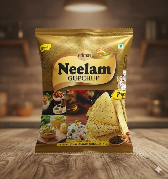 Neelam Papad (100% Bikaneri Pure Moong Tez Spicy Handmade Hing Papad) 200gm
