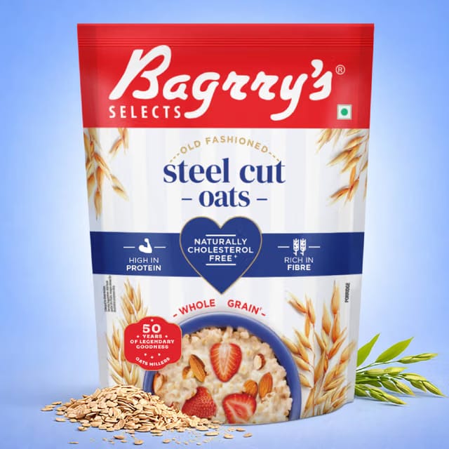 Bagrry's Steel Cut Oats- High in Protein & Fibre