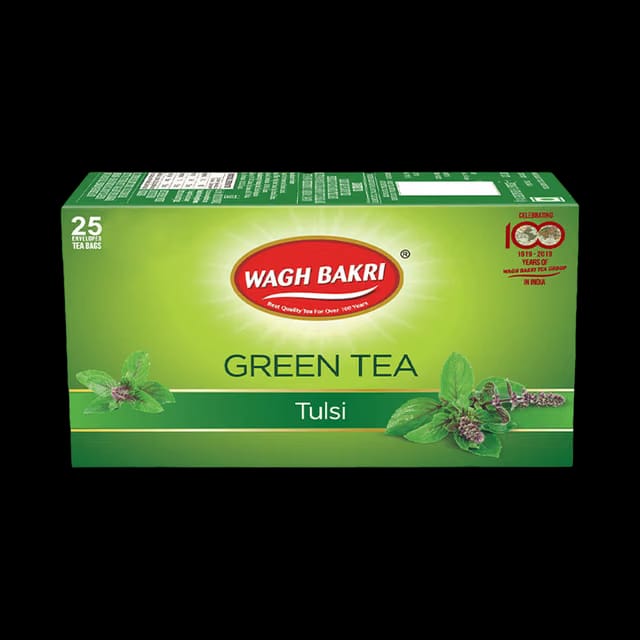 Wagh Bakri Tulsi Green Tea Bags (25 T-Bags)