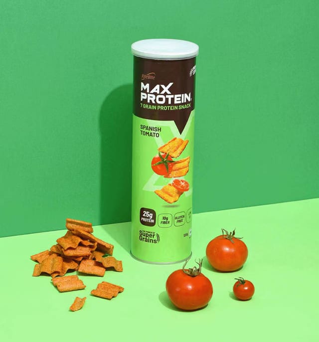 RiteBite Max Protein Spanish Tomato 20g Protein Multigrain Chips
