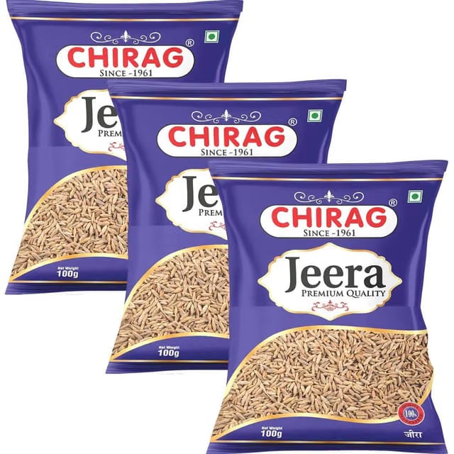 chirag Cumin Seeds Whole (Saboot Jeera) 300g -