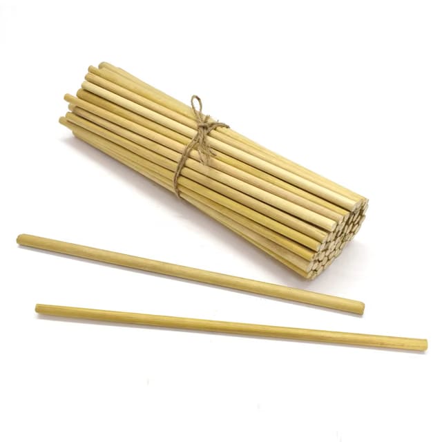 100 Pcs Natural Wooden Bamboo/Kulfi Sticks for Crafts