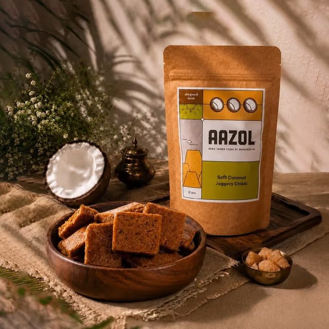 Coconut Jaggery Chikki by Aazol