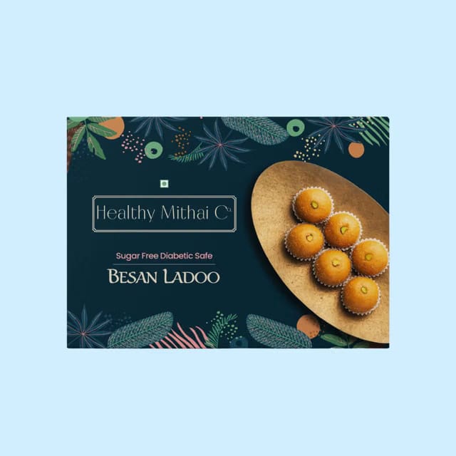 Healthy Mithai Co Sugar Free Besan Ladoo