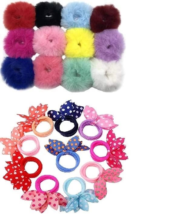 Combo kanya pujan gifts set hair band/fur hairband/hair tie For Kids Birthday Return Gifts Party Girls/Kanjak/Navratri