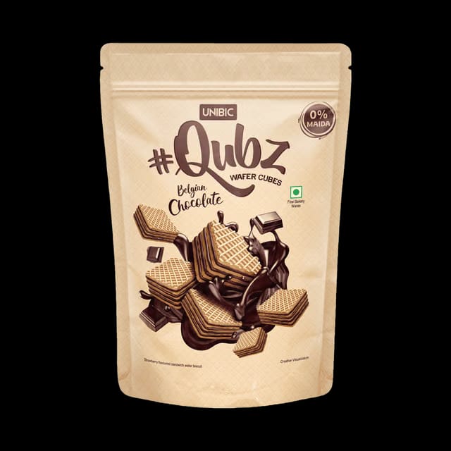 Unibic Qubz Belgian Chocolate Wafer- 0 % Maida