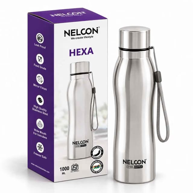 Hexa Stainless Steel Water Bottle