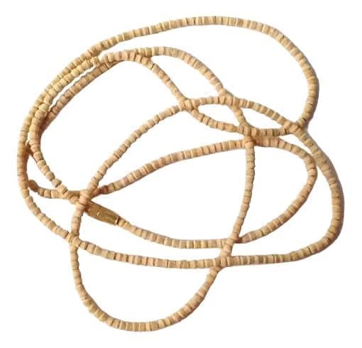 YOGITA POOJAN BHANDAR Tulsi Mala for Neck Holy Basil Wood Tulsi Mala 2 Round Tulsi Mala Kanthi for Men and Women Wood