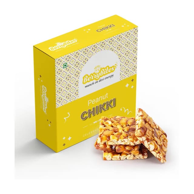 Delight Berrybites Peanut Chikki, Peanut Bar, GroundNut Bar, Gajak Gazak