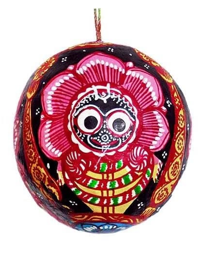 Handpainted Lord Jagannath Pattachitra Art Wall Hanging