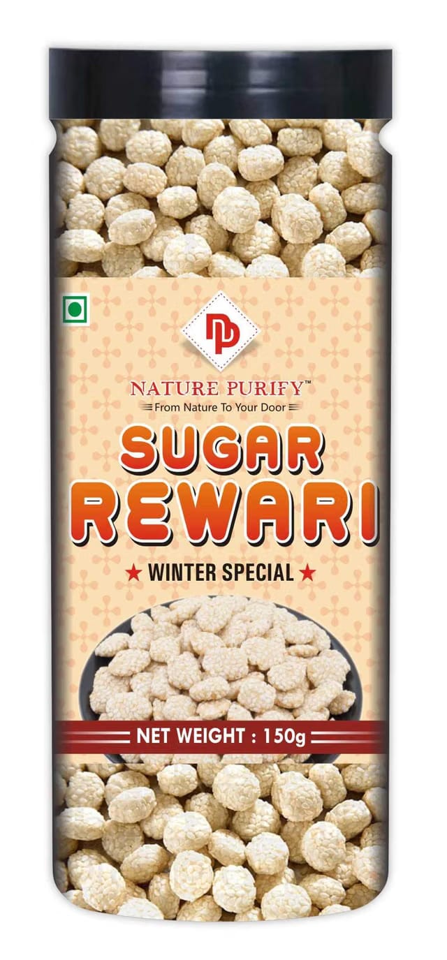 Nature Purify Rose Sugar Sweet Rewari/Revari/Rewadi/Rewri (Crispy & Crunchy) (150)