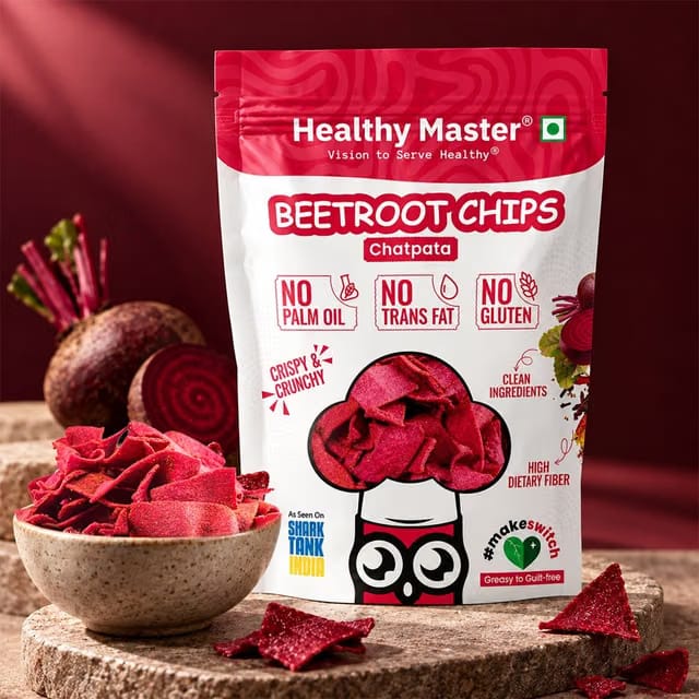 Healthy Master Baked Beetroot Chips