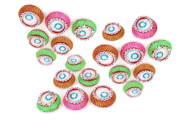 KSI Decorative Clay Matki Wax Diya Candle for Diwali, Festival, Home, Party Decoration