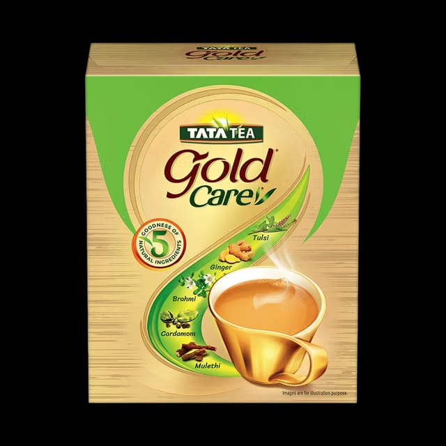 Tata Tea Gold Care Rich In Taste Goodness Of Elaichi Ginger Tulsi Brahmi & Mulethi